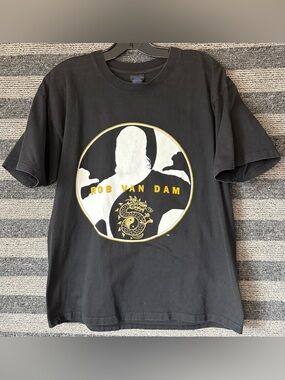 Vintage 2002 WWE WWF Black Rob Van Dam Ying Yang Wrestling T-Shirt Large